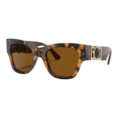 VERSACE Acetate Cat Eye Sunglasses Women's Brown