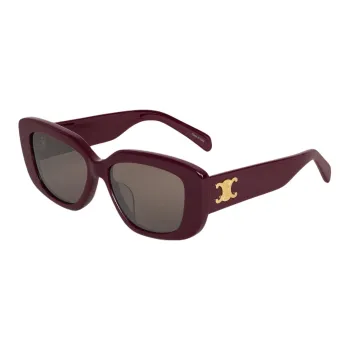 CELINE Acetate Rectangular Sunglasses Women's Dark Purple