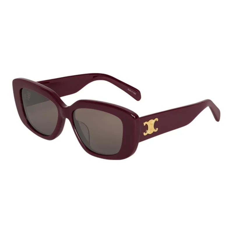 CELINE Acetate Rectangular Sunglasses Women's Dark Purple-0