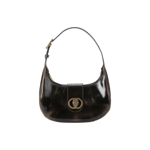 Kurt Geiger London Chelsea Leather Handbag Shoulder Bag Women's Dark Brown
