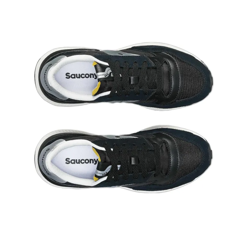 Saucony Jazz Anti Slip Wear Resistant Low Top Casual Running Shoes Women's Black Silver-3