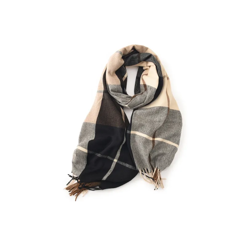 EEEENO Polyester Knit Scarves Unisex-3