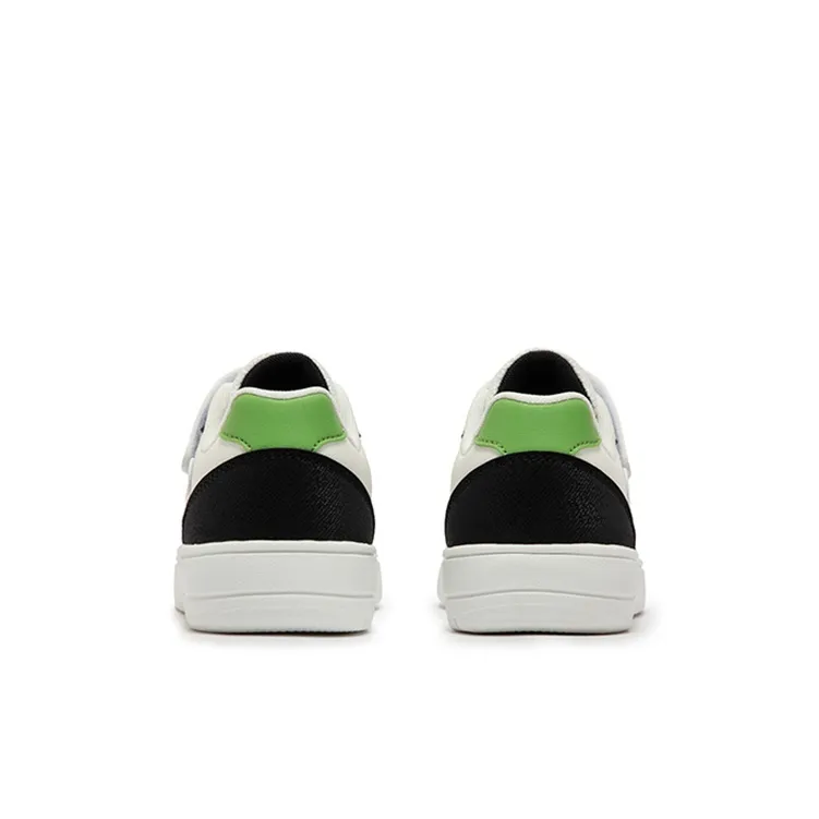 XTEP Non slip Support Low Top Kids' Skateboarding Shoes Sail White Black Kids'-2
