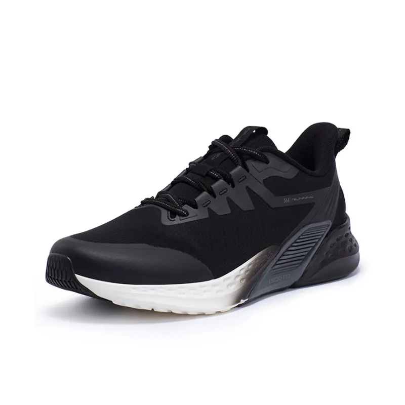361° Volcano Rainproof Series Running Shoes Men Low Top Obsidian Black/Feather White-1