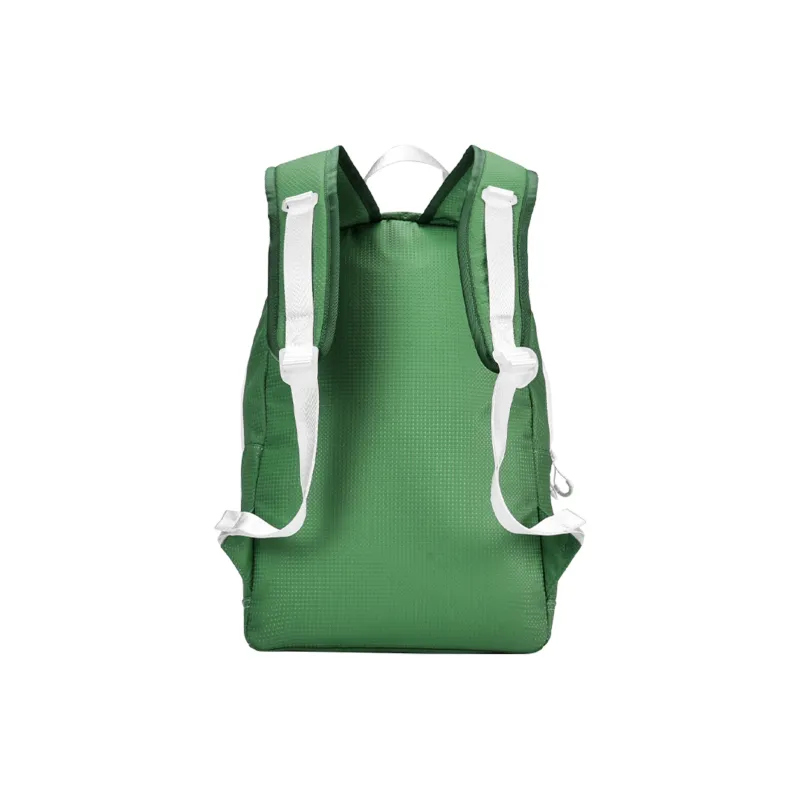 FINITE LOOP Recycled Material Student Backpack Regular Unisex White/Green-5