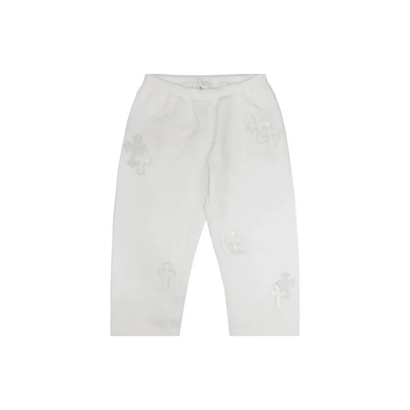 Chrome Hearts Casual Pants Unisex White-1