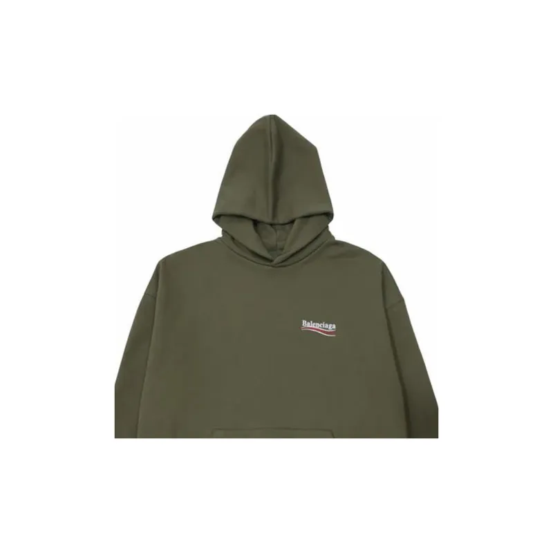 Balenciaga Sweatshirt Loose Fit Men's Green-4