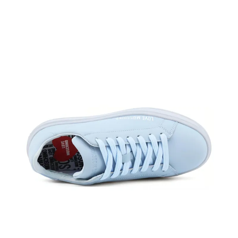 LOVE MOSCHINO Low Top Skateboard Shoes Women's Blue-2