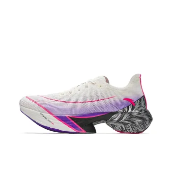 Anta C10 Pro Slip Resistant Breathable Low Top Casual Running Shoes Women's White Purple Pink