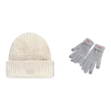 White Cap+Dark Gray Glove