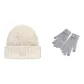 White Cap+Dark Gray Glove