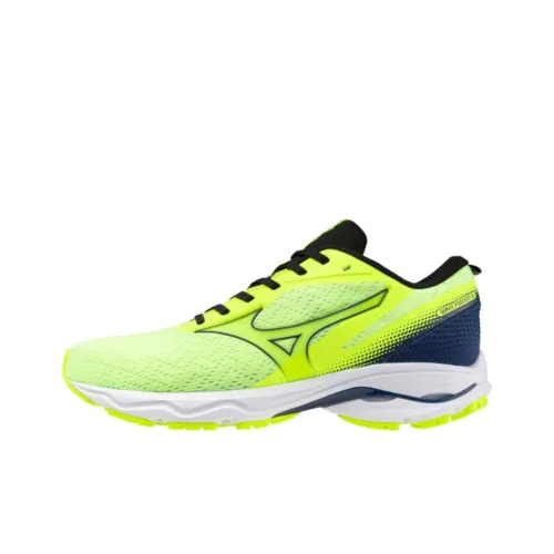Mizuno Anti Slip Wear Resistant Low Top Casual Running Shoes Men's Green Yellow