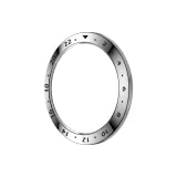 Flat Style-Plated Silver Black Text
