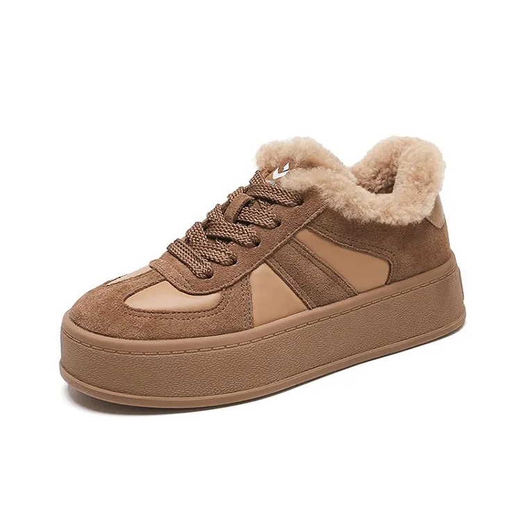 WOOS BOBO Height Increasing Warmth Low-Top Skateboard Shoes Women's-1