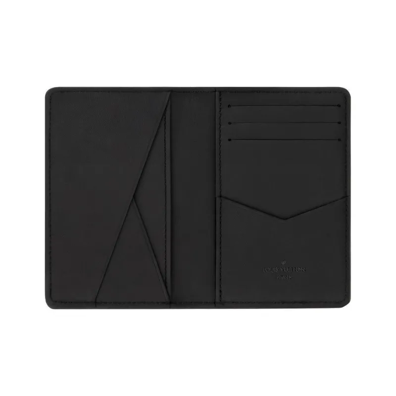 LOUIS VUITTON Aerogram Pocket Organizer Black-3
