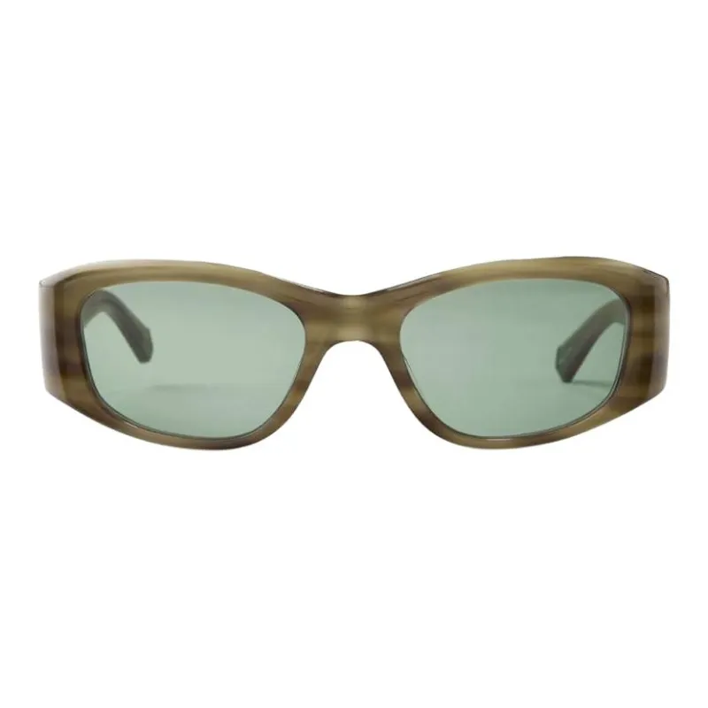 Mr. Leight Acetate Oval Sunglasses Men's Green-1
