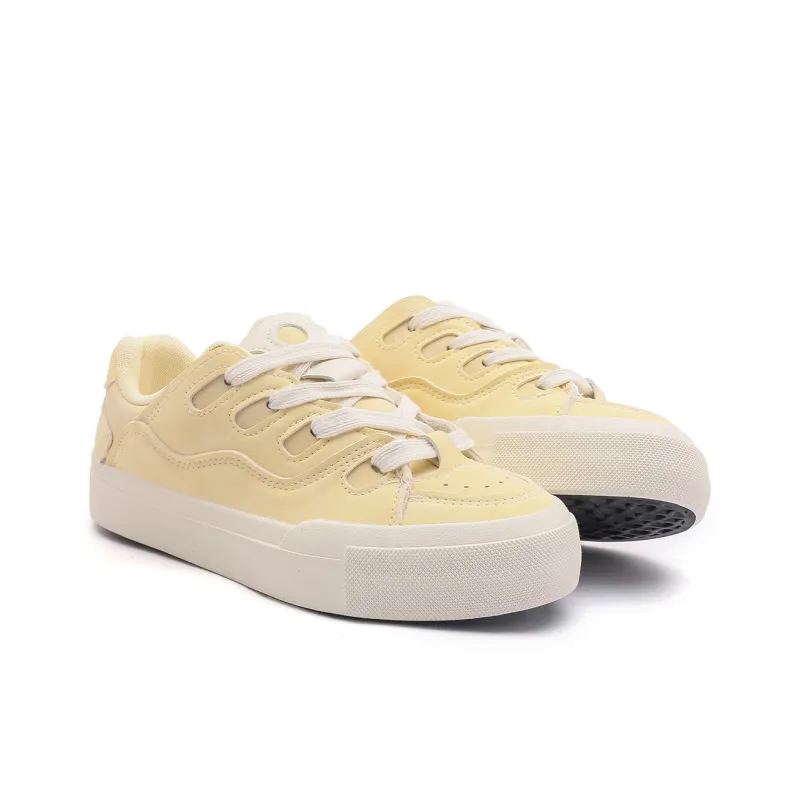 Mengsai Puffy Shoes Low-Top Skateboard Shoes Women's-2