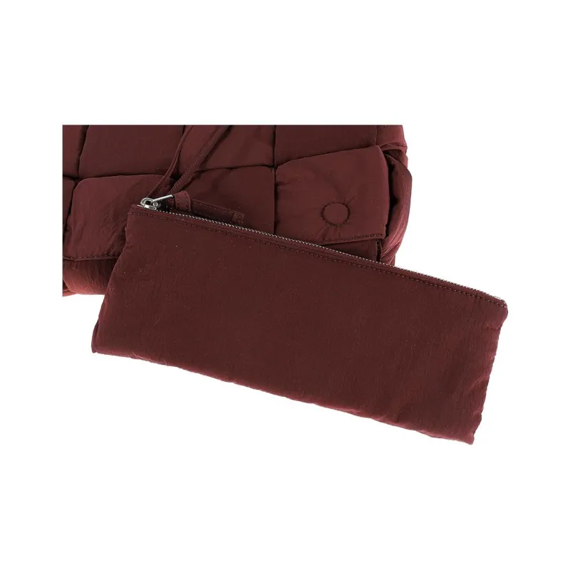Bottega Veneta Nylon Shoulder Bag, Crossbody Bag Men's Burgundy-5