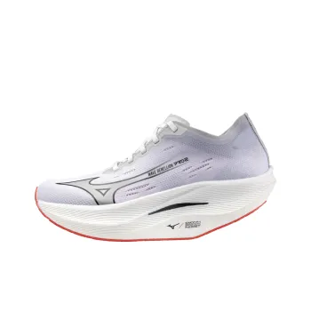 Mizuno Wave Rebellion Pro 2 Anti Slip Wear Resistant Low Top Running Shoes Women's White Gray
