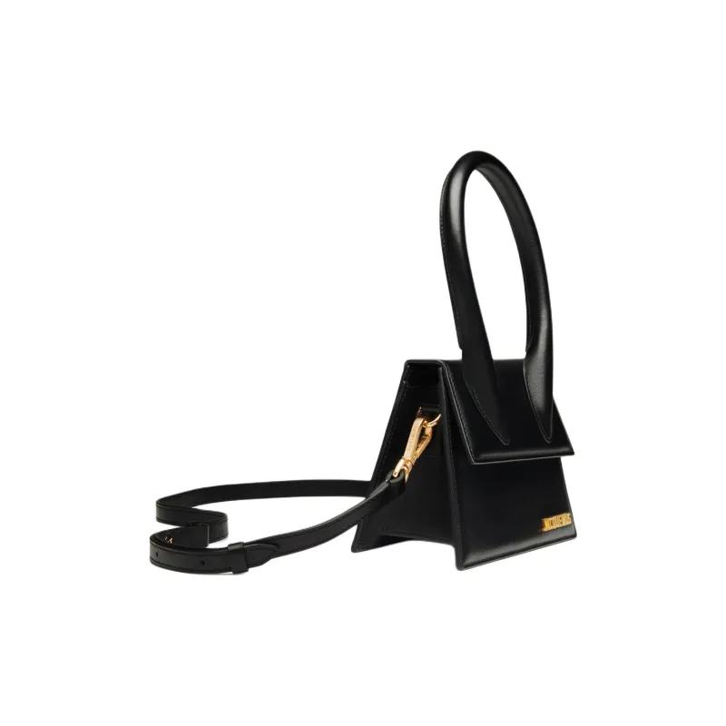 Jacquemus Leather Handbag Medium Size Women's Black-1