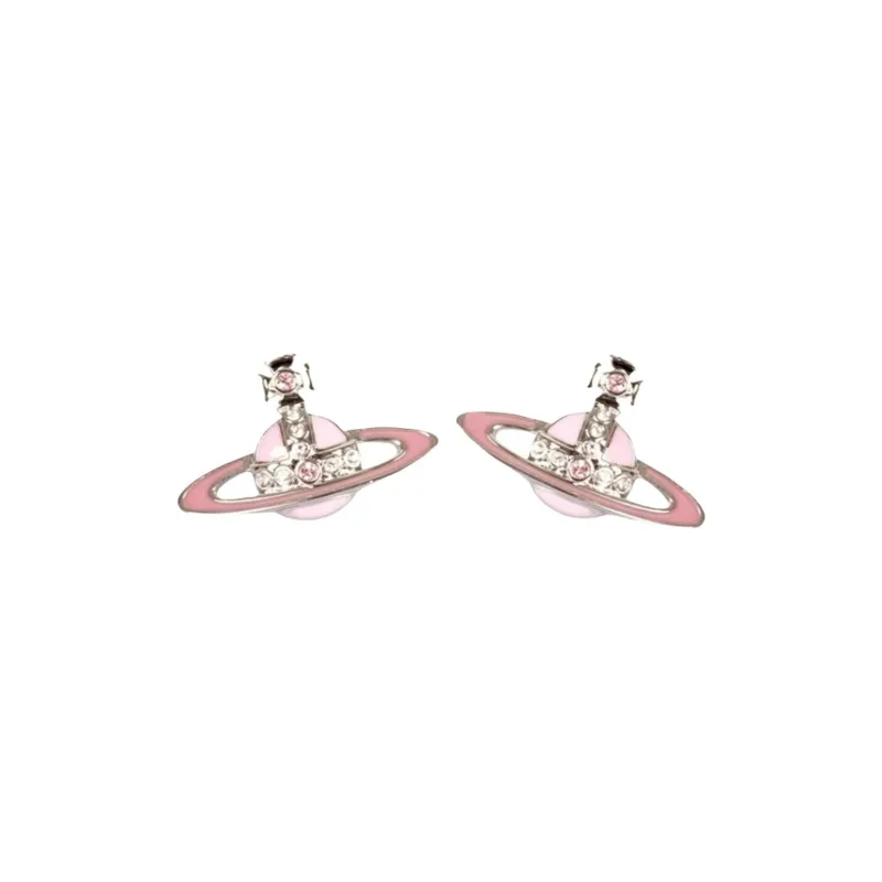 Vivienne Westwood Brass, Crystal Earrings Women's Pink-2