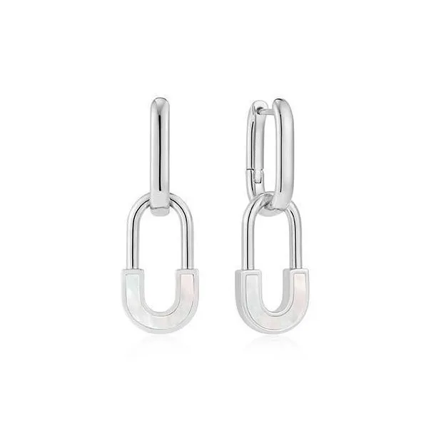 DAN DREAM White Shell Earrings Women's-0