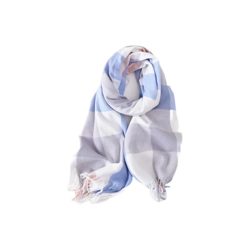 EEEENO Polyester Knit Scarves Unisex-2
