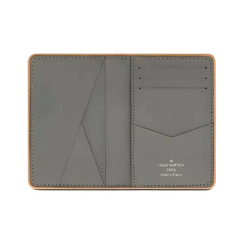 LOUIS VUITTON Canvas Wallet Men's Gray-2