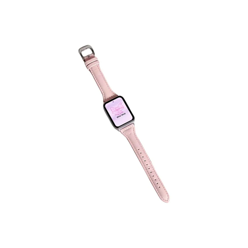 Fly Xiaomi Red Beige Compatibility Watch Band Leather-6
