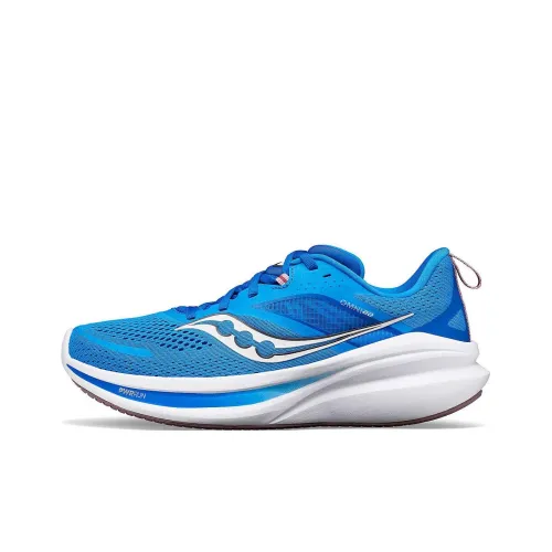 Saucony OMNI 22 Anti-Slip Wear-Resistant Low-Top Running Shoes Women's Blue
