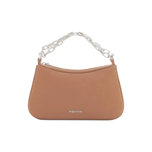Alexander McQueen T Bar Grained Lambskin Coin Purse Handbag Mini Women's Brown
