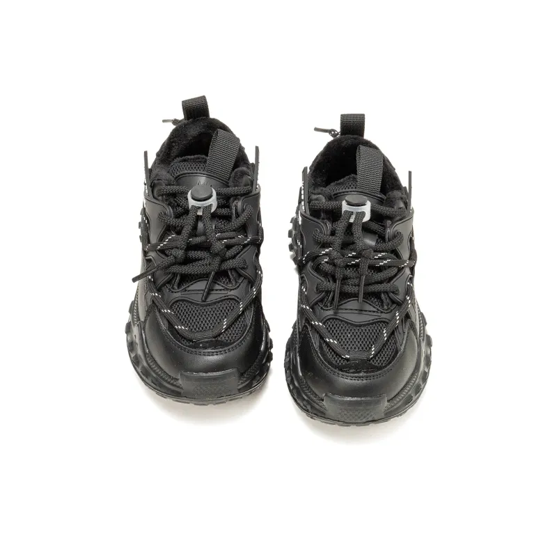 Tongmengqiantian Lightweight Cushioning Warm Kids Lifestyle Shoes Black Kids'-1