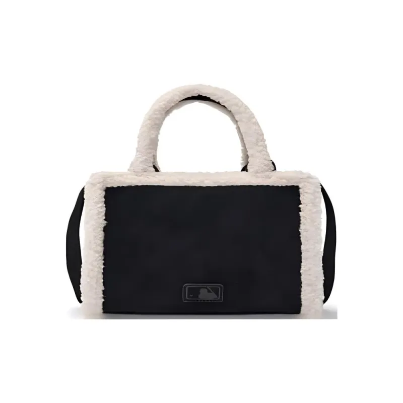 MLB Polyester Tote Bag Shopping Bag Shoulder Bag Crossbody Bag Handbag Small Size Women's Black-4