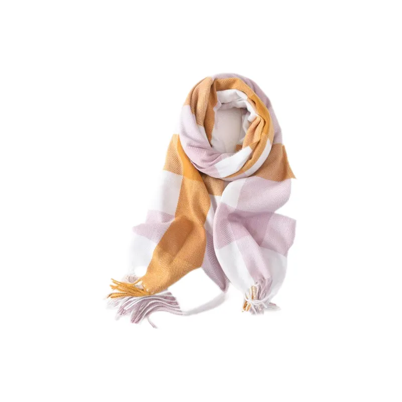 EEEENO Polyester Knit Scarves Unisex-8