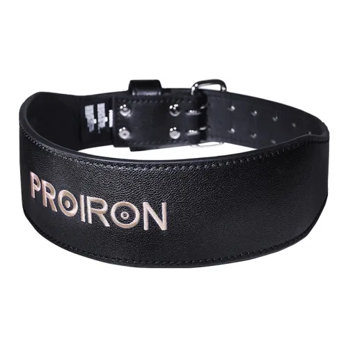 PROIRON Back Support Braces Protective Compression Black PU Recycled Leather Cow Leather Steel Buckle Unisex