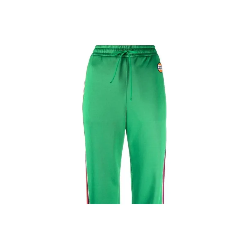 GUCCI SS22 Knitted Sports Pants Women's Green-4