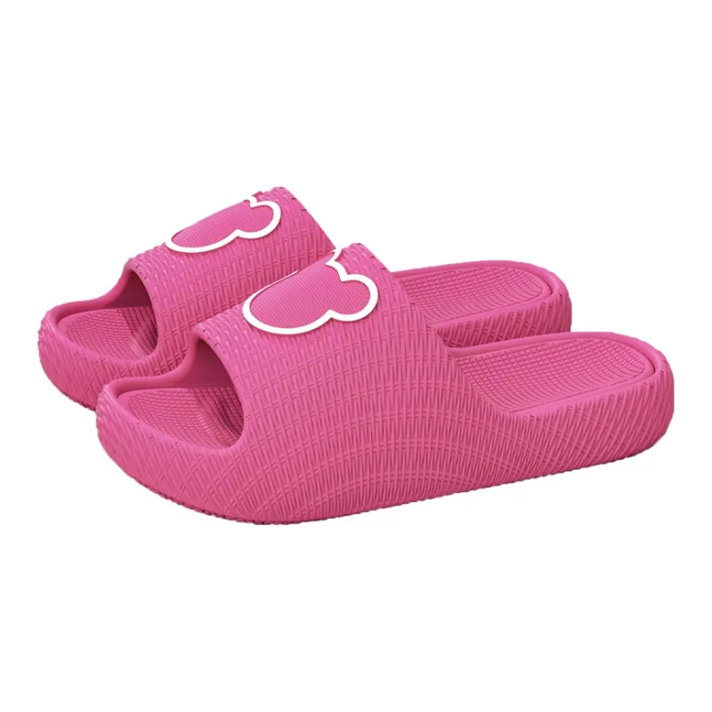 Foot Recreation Minimalist Style Cartoon Bear Solid EVA Slippers, Summer Slip Resistant Slippers, Unisex, Home Slippers-5
