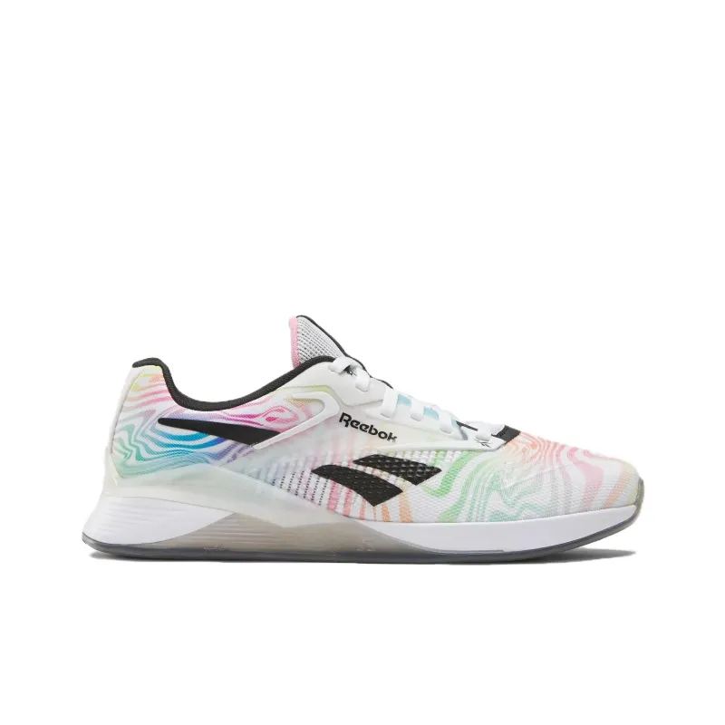 Reebok Nano X4 Anti Slip Wear Resistant Low Top Training Shoes Unisex White Black Blue-1
