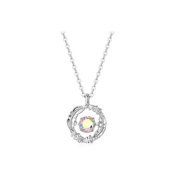 KADER Magic Apple Series 925 Sterling Silver Necklaces Women's Two Tone Optional Box