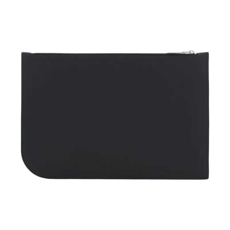 Alexander McQueen Calfskin Coin Purse Large Size Men's Black-1