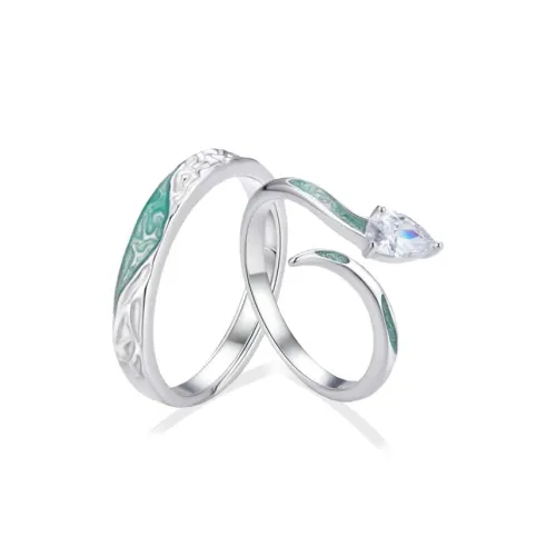 Chongqing Gold Store S925 Silver/Cubic Zirconia Rings Unisex