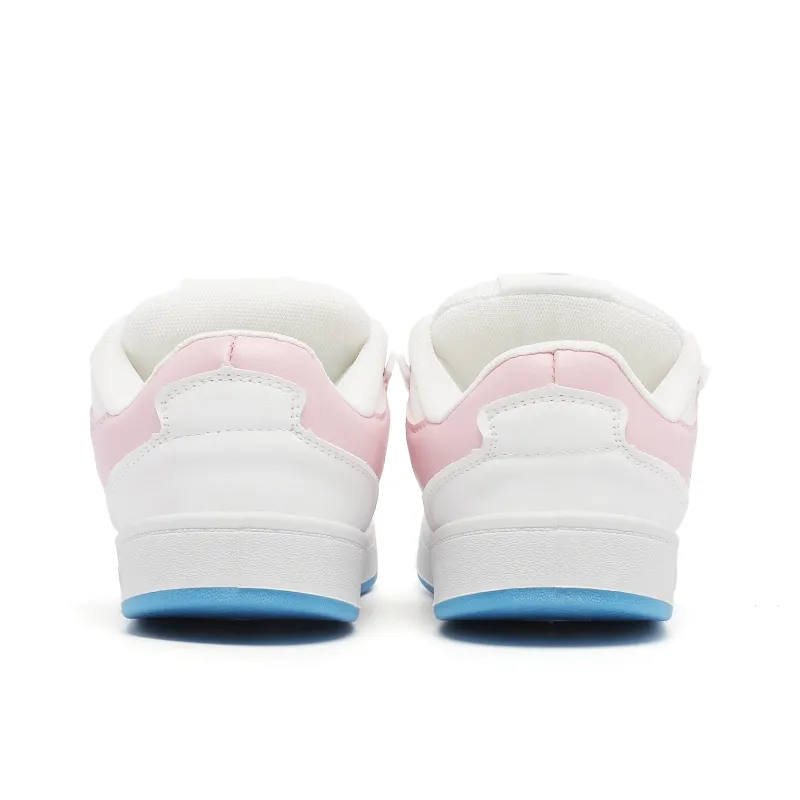 ABCYLM Low Top Skateboard Shoes Women's Rainbow Gradient-1