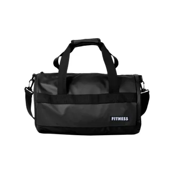 FORU Polyester Lightweight Wet/Dry Separation Handbag Crossbody Bag Travel Bag Regular Unisex Black