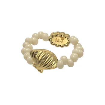 MARSEVEN 18K Gold Plated Copper Rings Women's