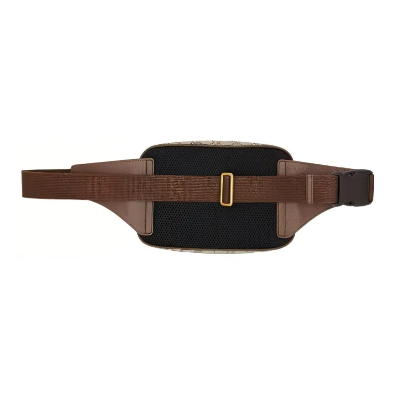 GUCCI Ophidia Canvas With Leather Shoulder Bag Crossbody Bag Fanny Pack Sling Bags Medium Size Unisex Ebony/Brown-1