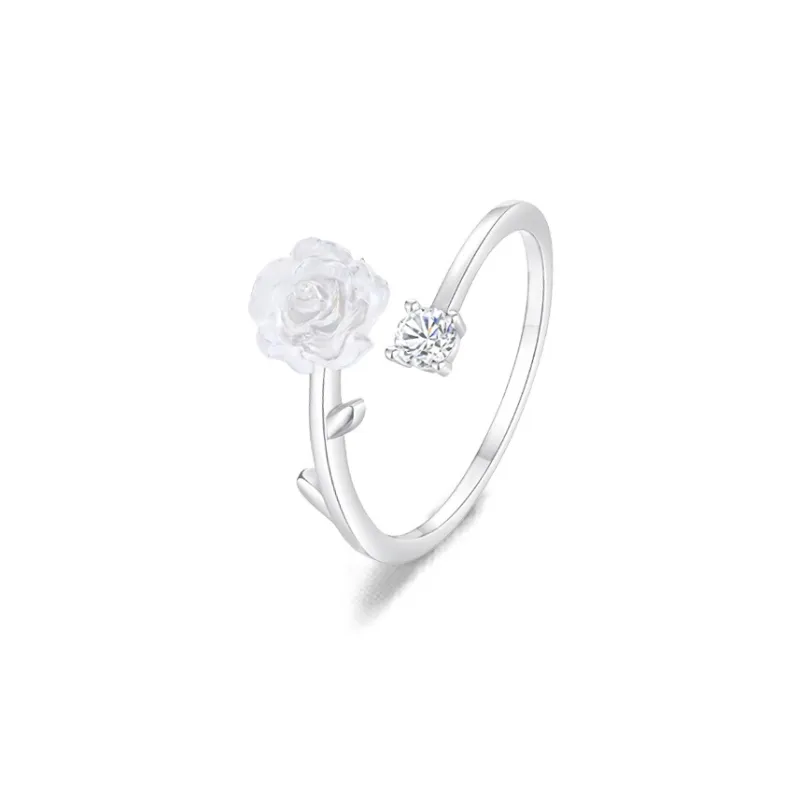 FORCHI Sterling Silver Rings Unisex Anniversary Gift For Girl-5
