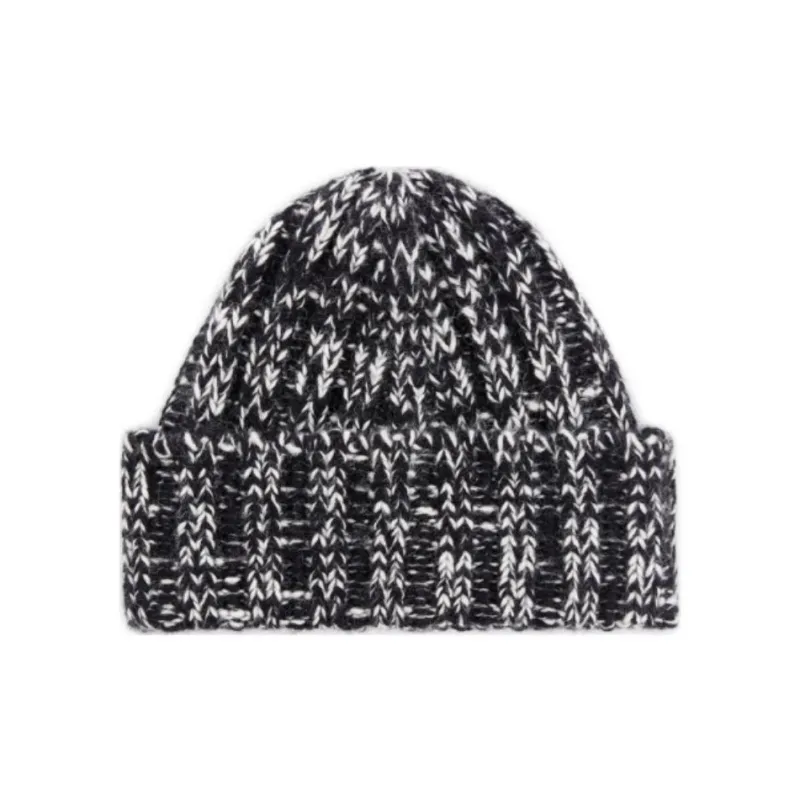 ARKET Cotton, Alpaca, Wool Beanies Women's Dark Brown/Black-2