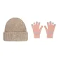 Brown Cap+Pink Glove
