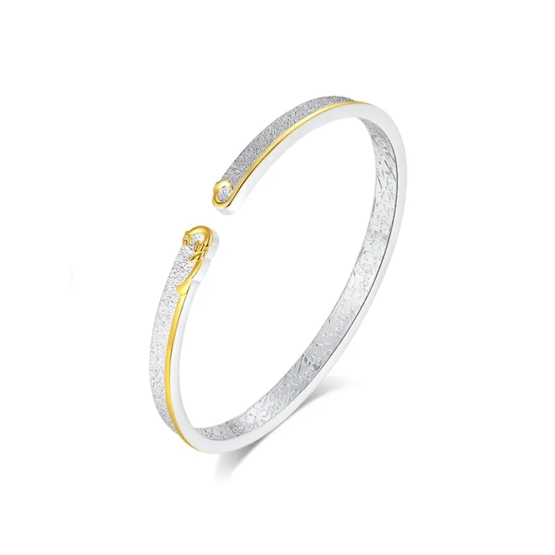 Strange 999 Fine Silver Bangles Women's-0
