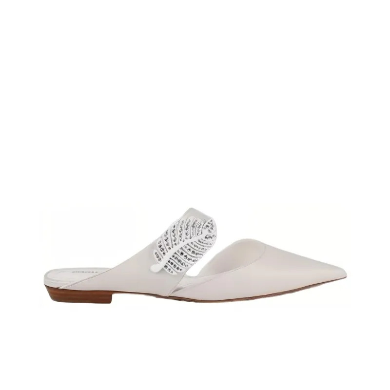 NICHOLAS KIRKWOOD TPR Sole Wrap toe Slippers Women's White-1